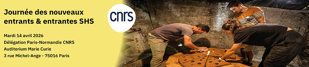 Journée des nouveaux entrants et entrantes de CNRS Sciences humaines et sociales 2026>